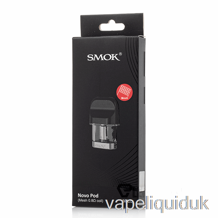 SMOK NOVO Replacement Pod Cartridges 0.8ohm NOVO MESH Pods Vape Liquid